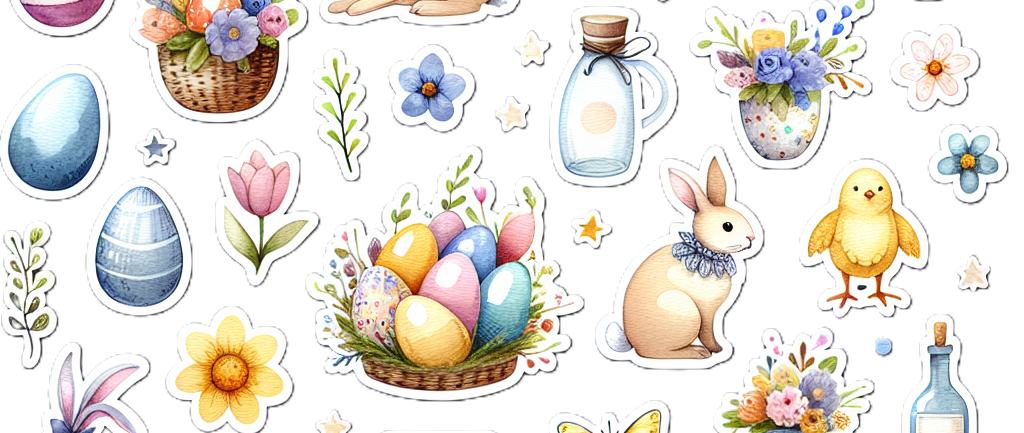 Elemente Ostern als GoodNotes Sticker