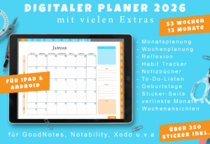 Digitaler Planer 2026 deutsch