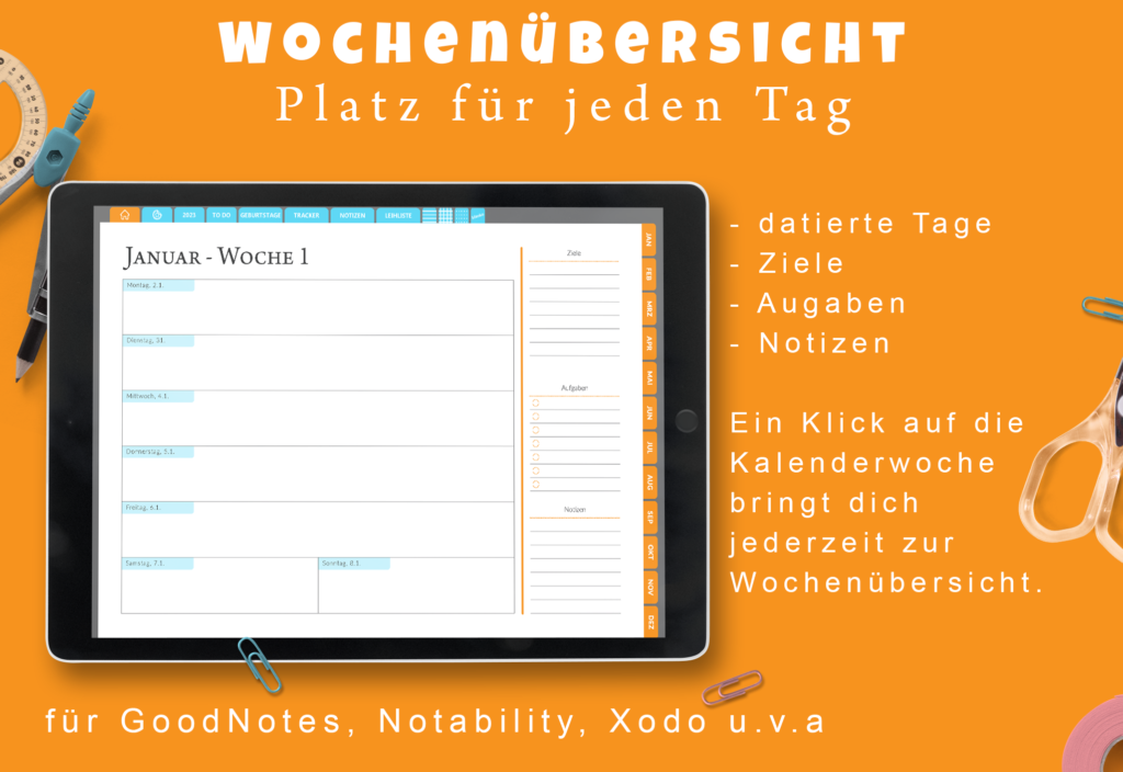 Digital Planner 2023 deutsch