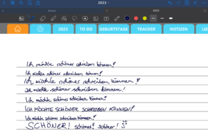 Schöner schreiben GoodNotes iPad